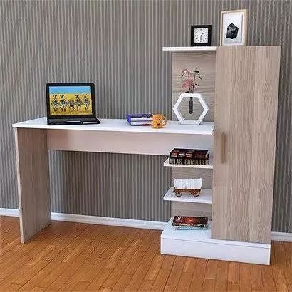 Desk Wooden & White - 140 x 50 x 140 cm | DE3