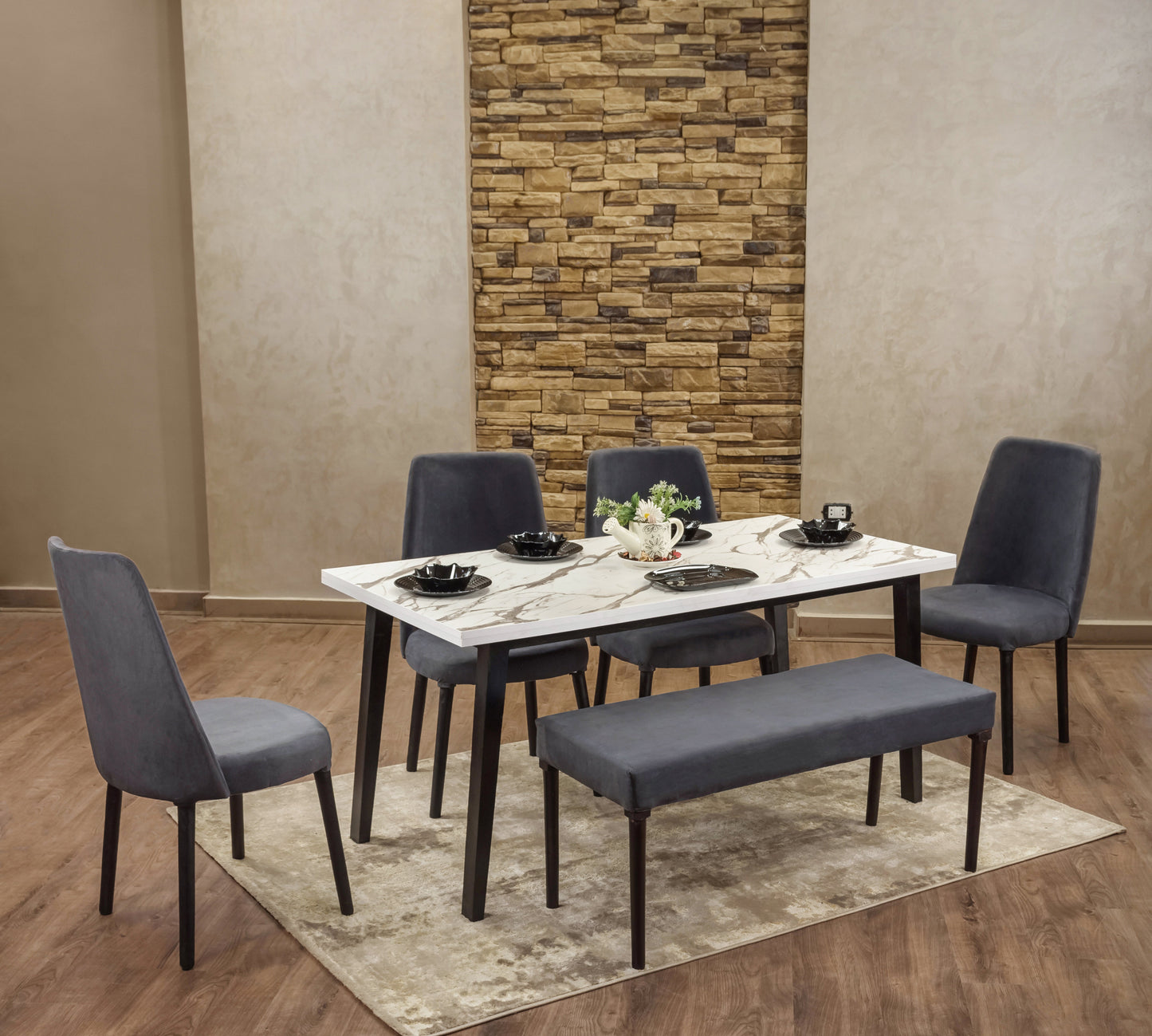 Dining Table - 160 x 80 x 76 cm | HA-DT-112