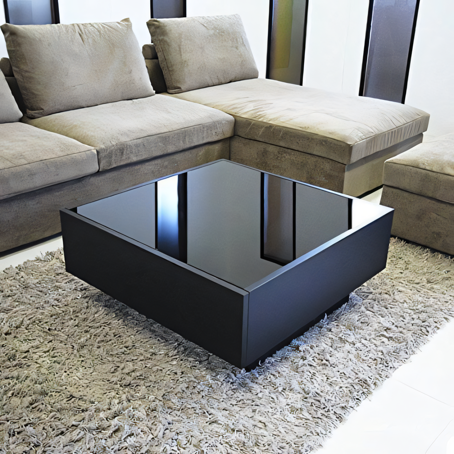 Table Unit Black - 80 x 80 x 40 cm | TA16