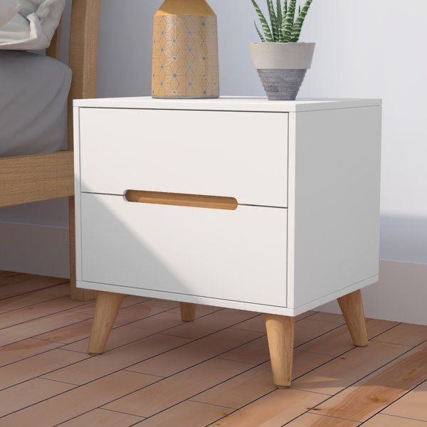 Commode Wooden & White - 40 x 40 x 50 cm | CO4