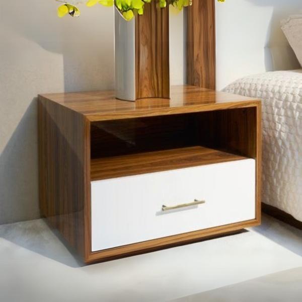 Commode Wooden & White - 40 x 40 x 40 cm | CO6