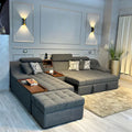 L-Shape Sofa - Beechwood - | V55-SHA50