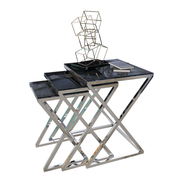 Side Tables - 55/60/65 x 36/41/46 D cm | V53-ST-set077