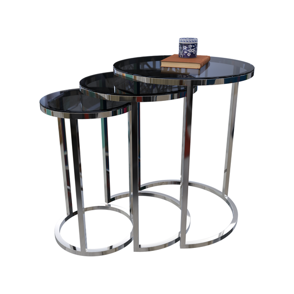 Side Tables - 55/60/65 x 36/41/46 D cm | V53-ST-set08