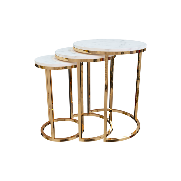 Side Table - 55/60/65 x 50/40/30 D cm | V53-STG-set008s