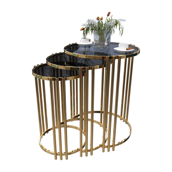 Side Tables - 55/60/65 x 36/41/46 D cm | V53-STG-set033