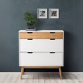 Shoe Closet White & Wooden - 80 x 40 x 80 cm | SU62