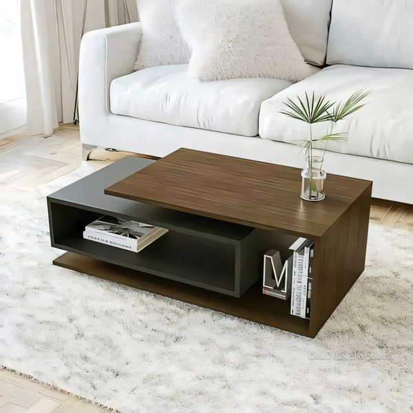 Table Unit Black & Brown - 100 x 50 x 40 cm | TA38