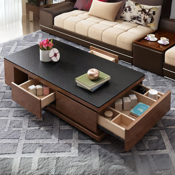 Table Unit Brown & Black - 120 x 60 x 40 cm | TA64