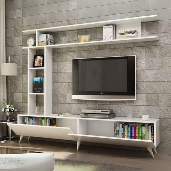 Tv Unit White - 160 x 40 x 40 cm | TV50