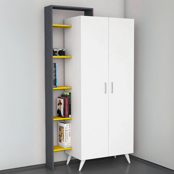 Wardrobe White - 120 x 50 x 220 cm | WD33