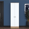 Wardrobe Wooden & White - 80 x 50 x 220 cm | WD42