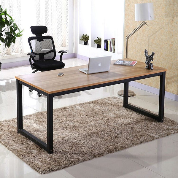 Desk Wooden & Black - 160 x 60 x 75 cm | DE18