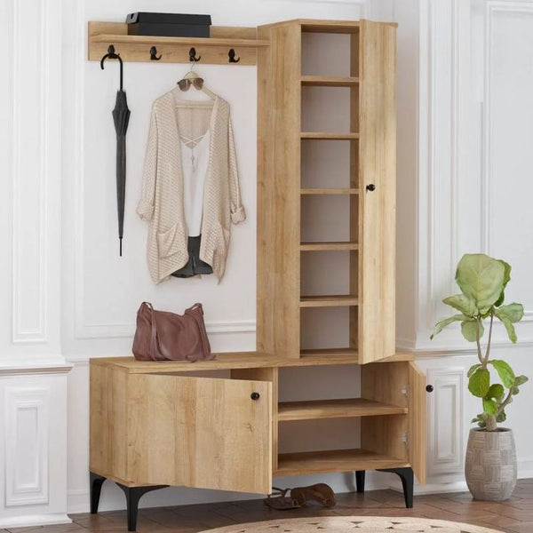 Shoe Closet Wooden - 100 x 40 x 180 cm | SU84