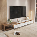 Tv Unit White & Brown - 240 x 40 x 40 cm | TV102