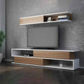 Tv Unit White & Brown - 160 x 40 x 40 cm | TV64