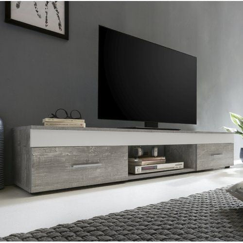 Tv Unit Grey & White - 160 x 40 x 40 cm | TV75