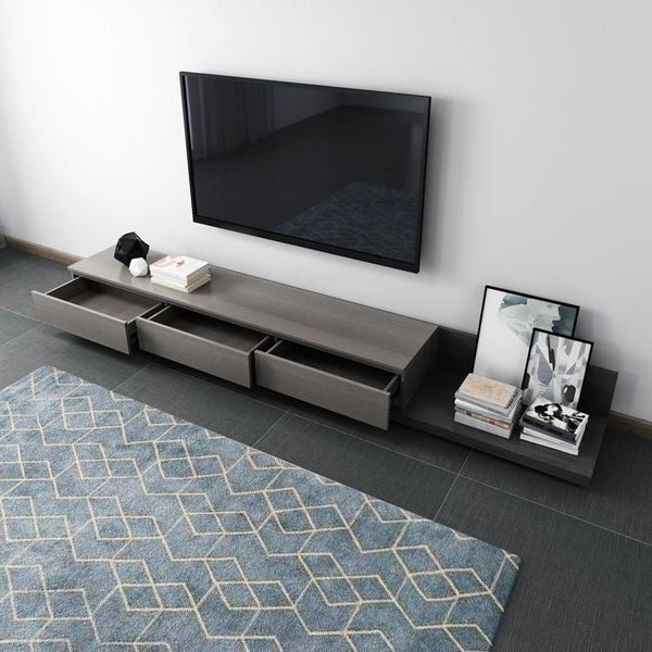 Tv Unit Grey & Black - 240 x 40 x 40 cm | TV88